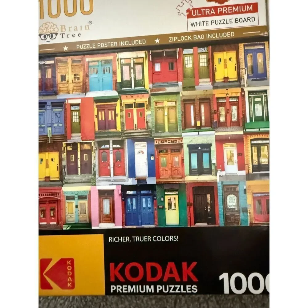 Set of 4 Puzzles Kodak Brain Tree RoseArt Ceaco